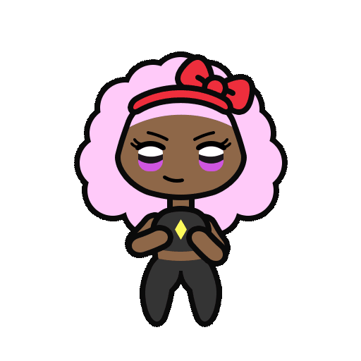 Key, the protagonist of the rhythm game Last Groove for iOS, in a battle stance.